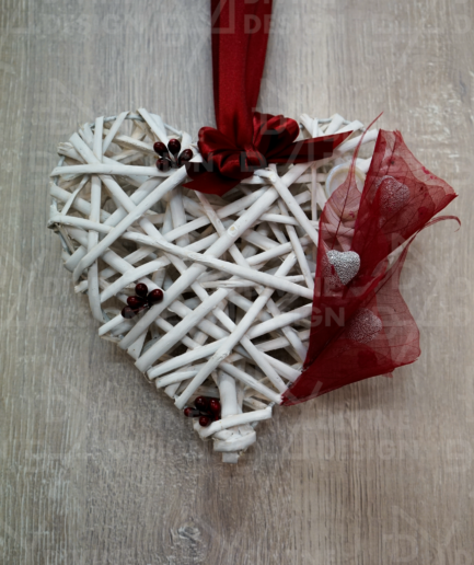 Romantické srdce - červené